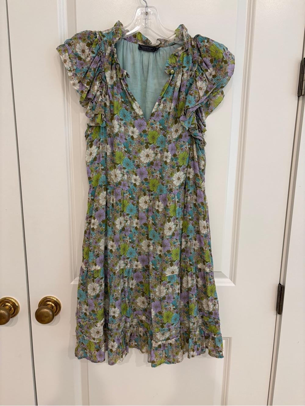 Vineyard Vines Sundress in Green, Blue & Lavender